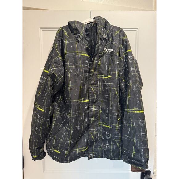 VOLCOM Nimbus Digital Jacket snowboard ski winter coat XL 80s